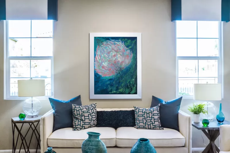 Essence Of Life - Original Acrylic Painting - Room Example