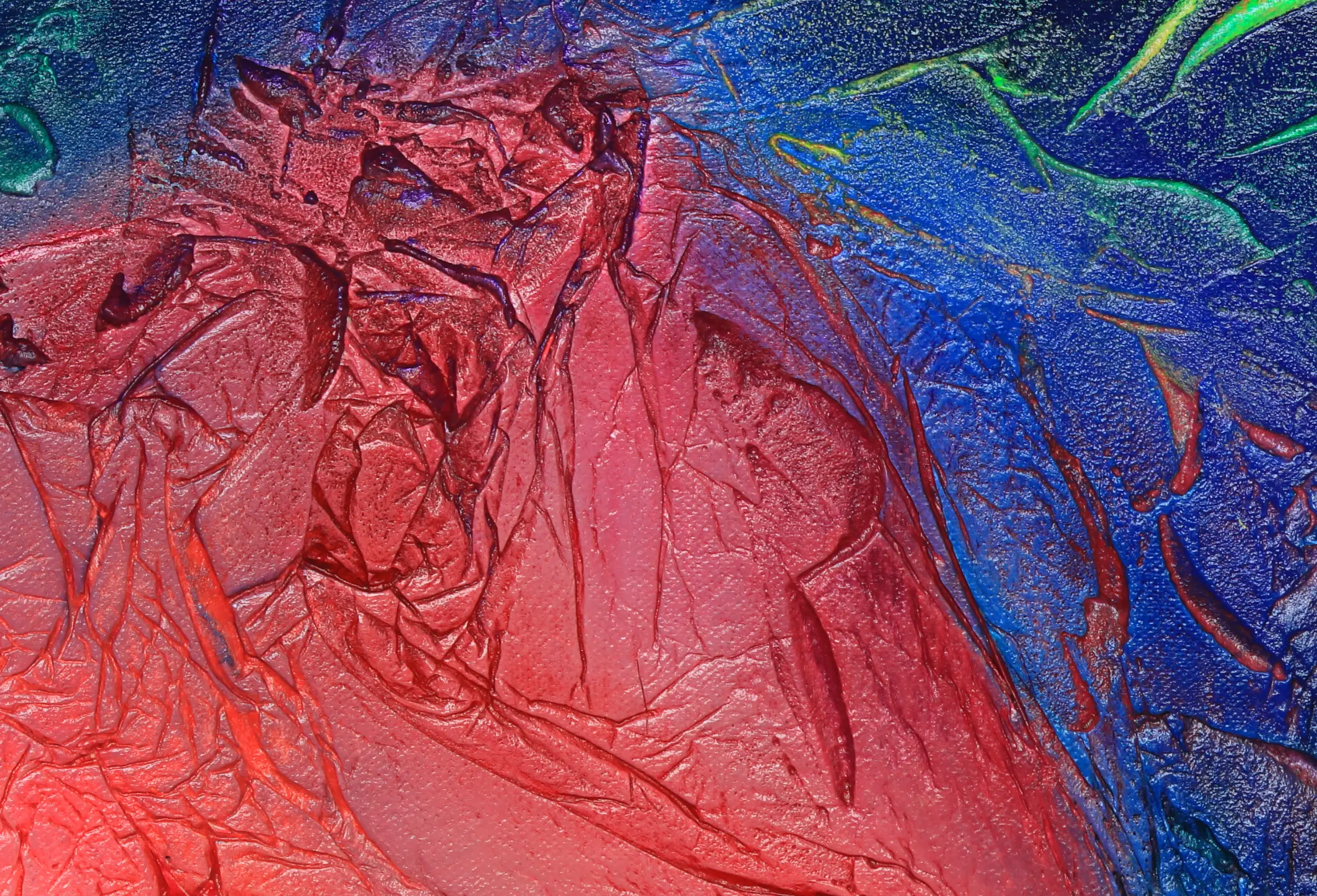 Finding Connection - Original Acrylic Painting - Zoom