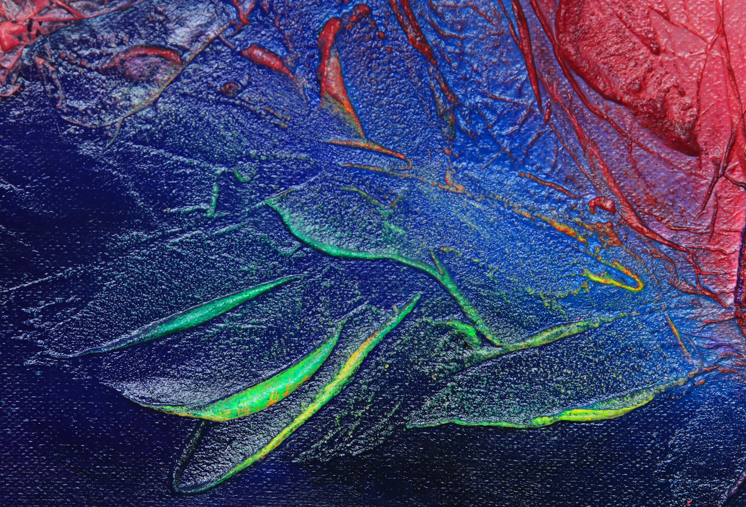Finding Connection - Original Acrylic Painting - Zoom 1