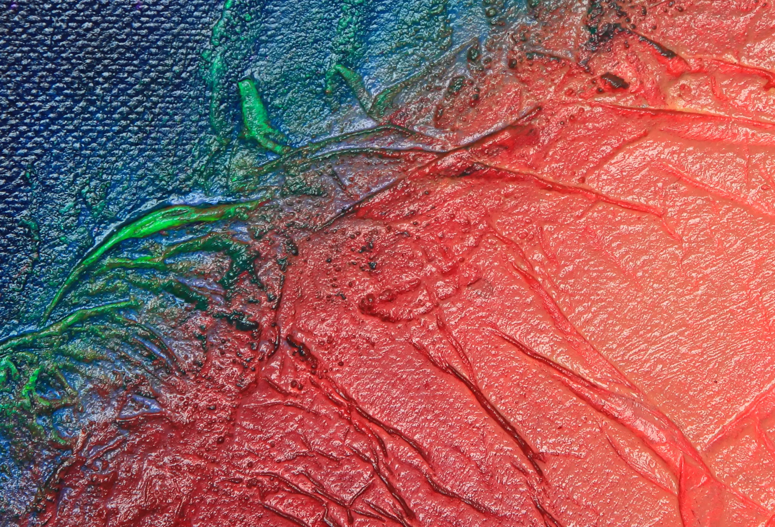 Finding Connection - Original Acrylic Painting - Zoom 2