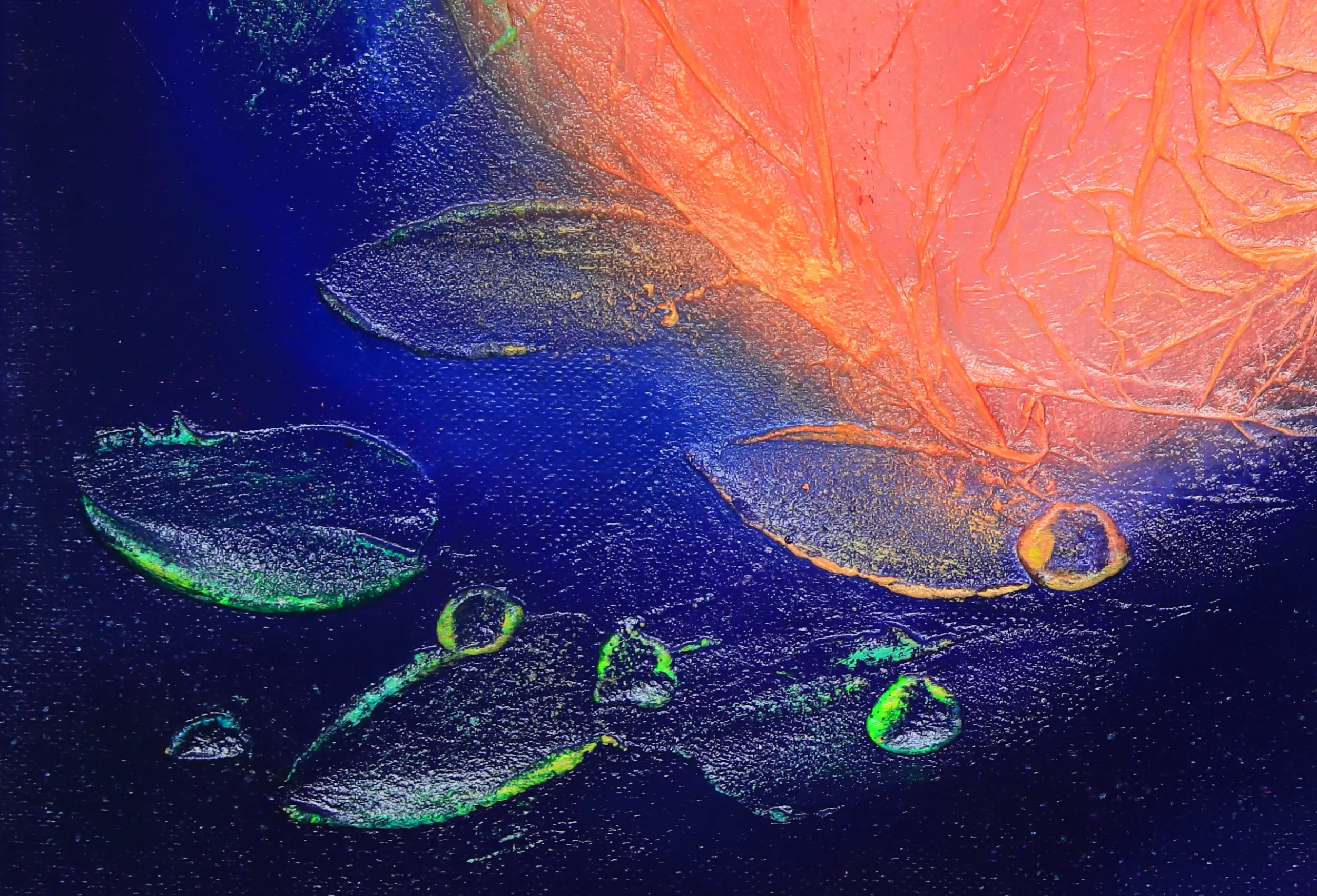 Finding Connection - Original Acrylic Painting - Zoom 3