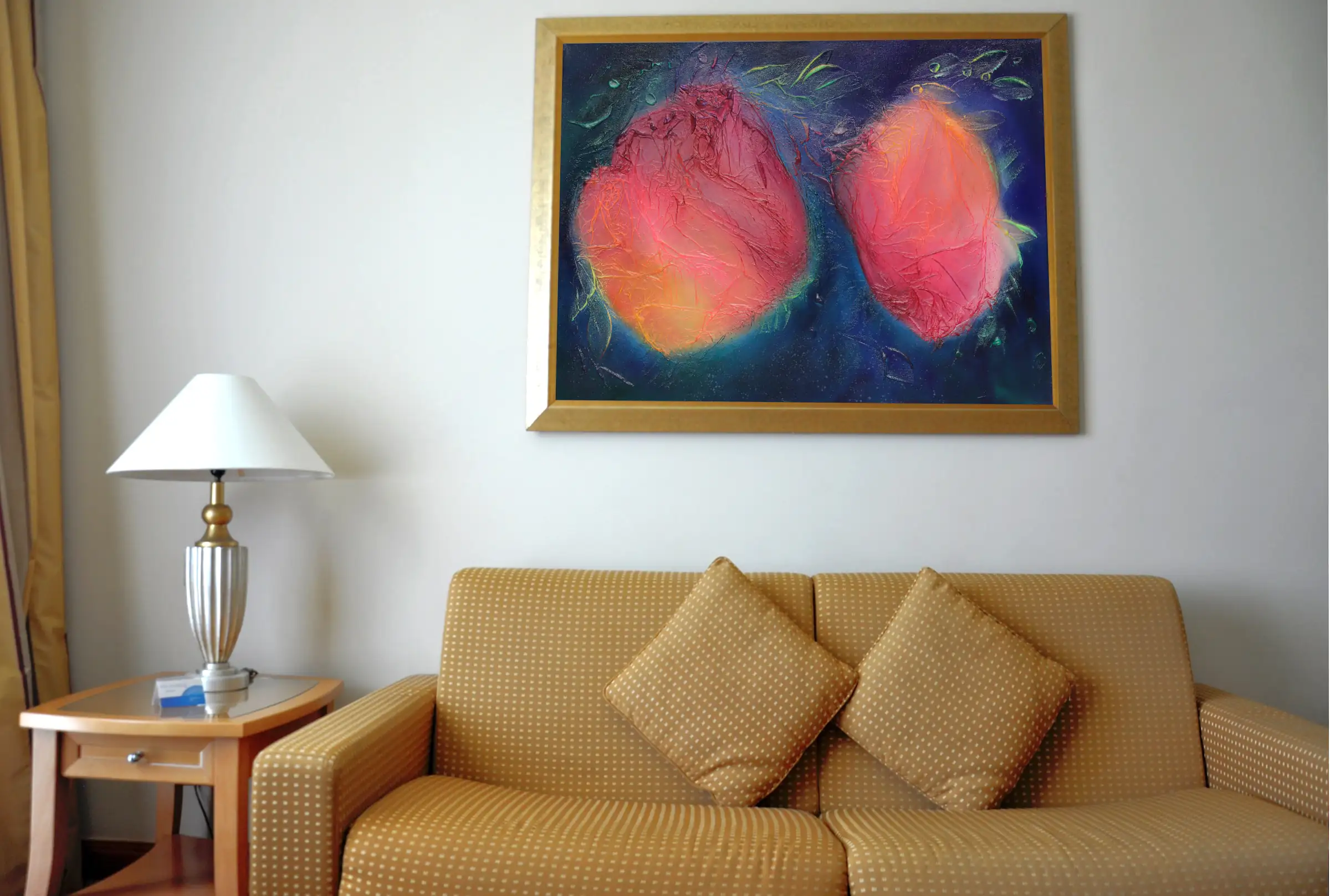 Finding Connection - Original Acrylic Painting - Room Example