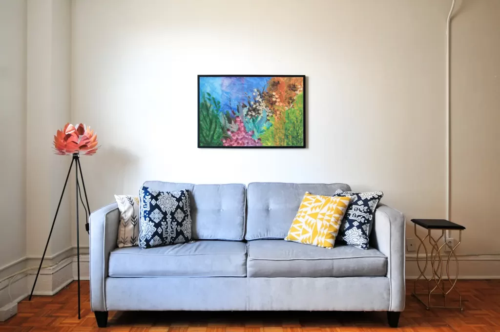 Happy Life - Original Acrylic Painting - Room Example