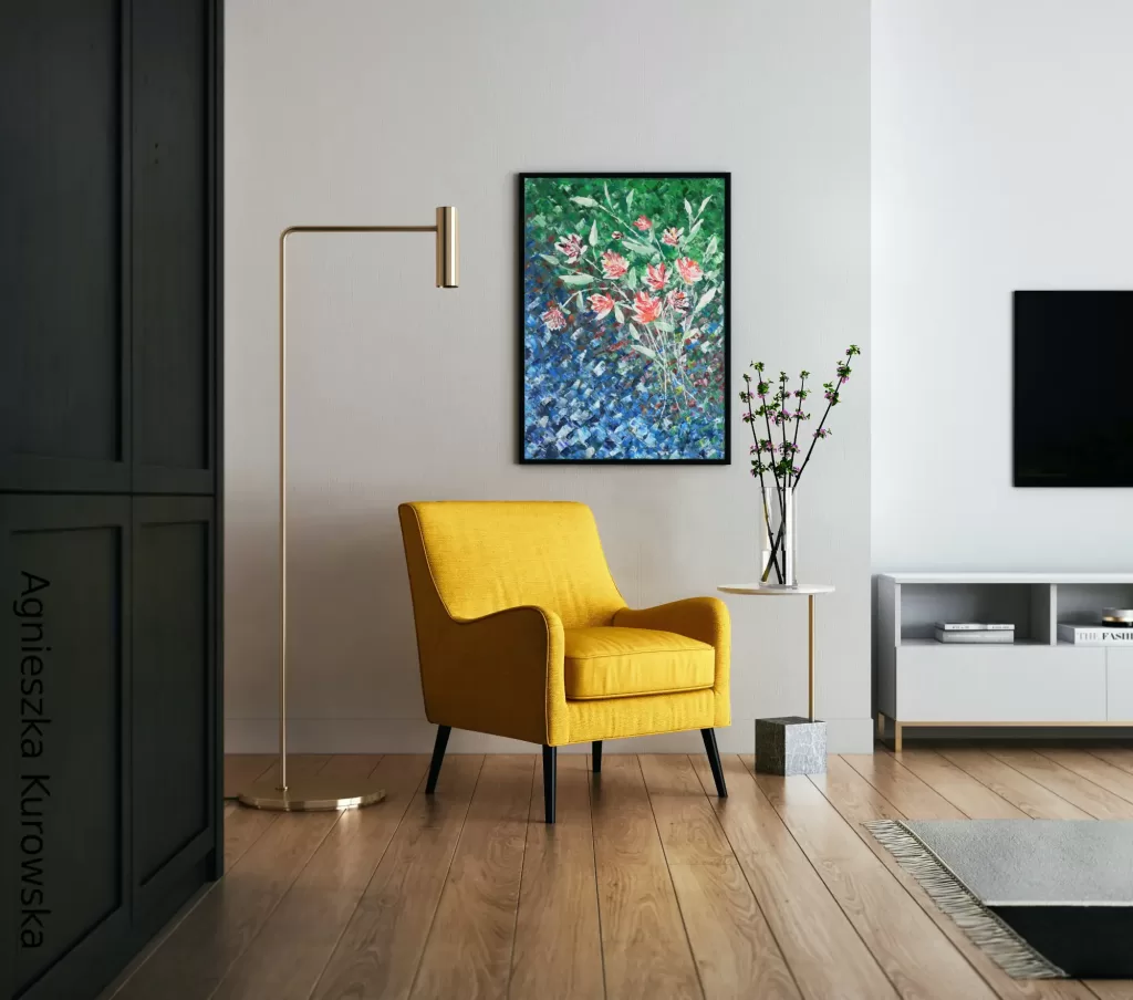 Living In Balance - Original Acrylic Painting - Room Example