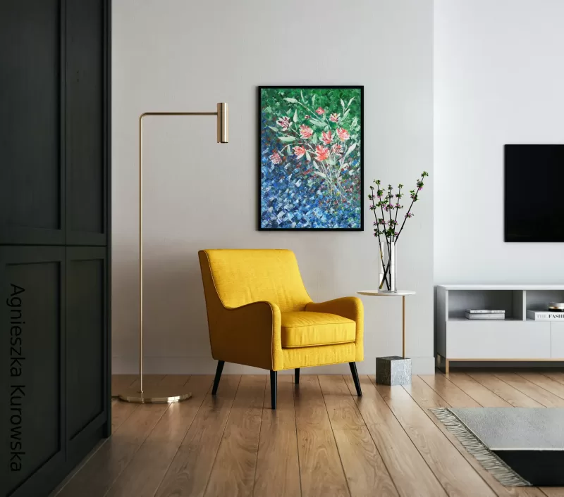 Living In Balance - Original Acrylic Painting - Room Example