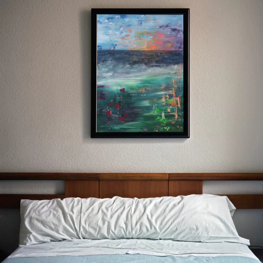 Rise Up Again - Original Acrylic Painting - Room Example