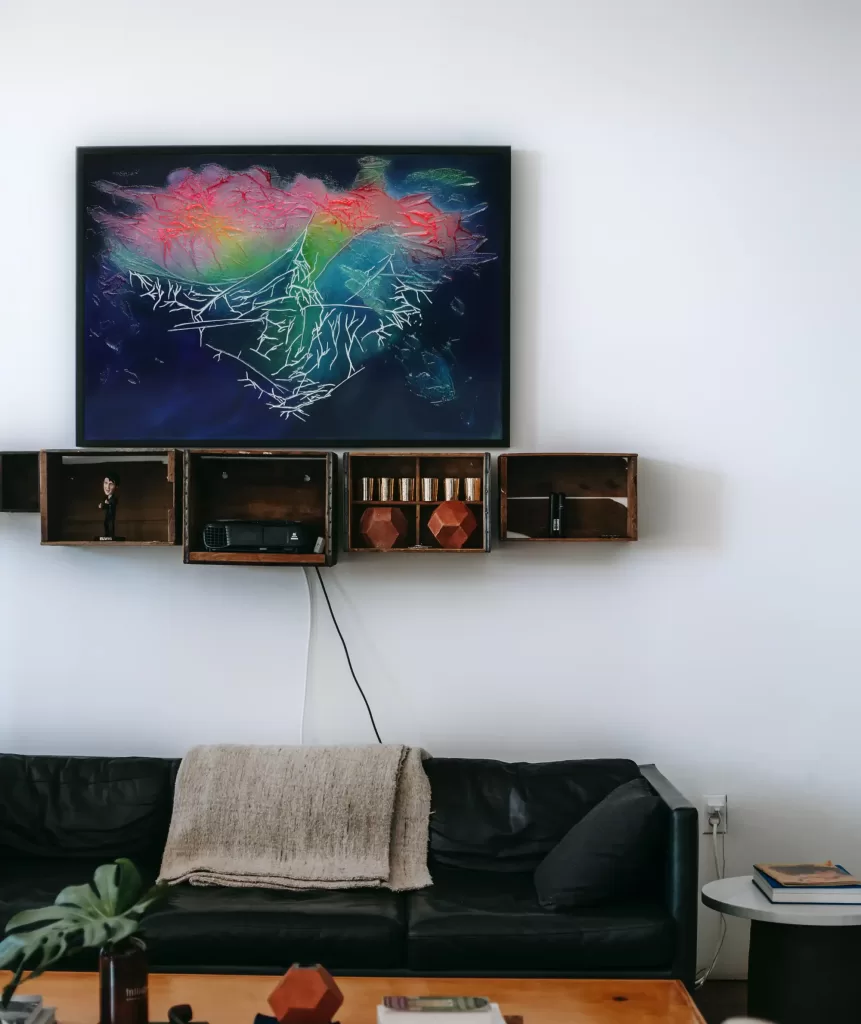 Rhythm of Life - Original Acrylic Painting - Room Example